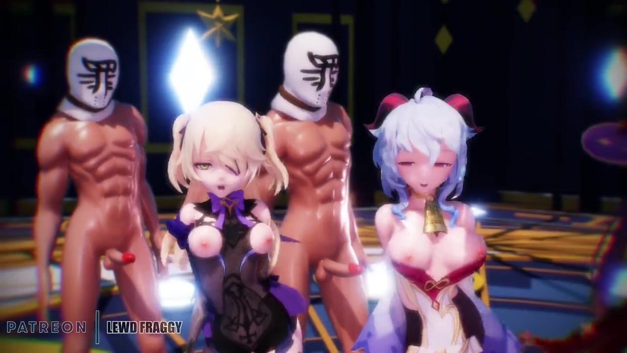 Genshin Impact - Group Dance & Sex Party [UNCENSORED ANIME 4K MMD 60fps]