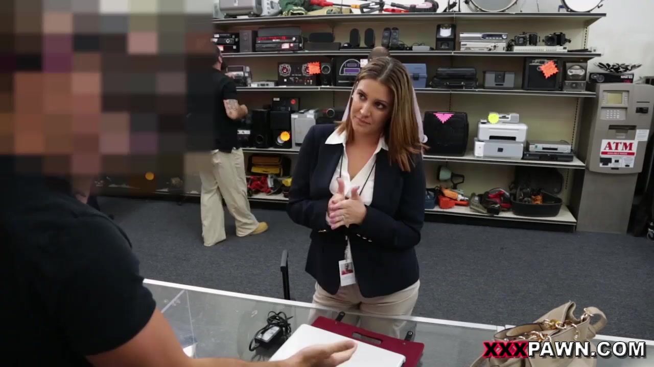 XXX PAWN - Foxy Business Lady Gets Fuck Inside Shop Backroom