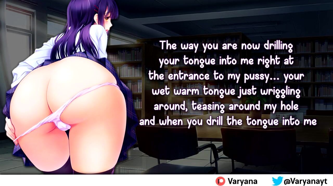 Pervy bimbos Sits on you inside the Library [AUDIO]