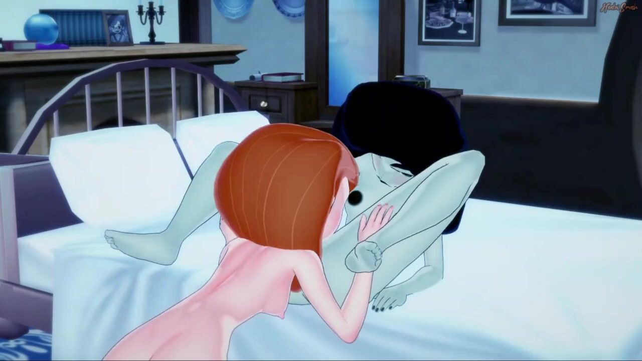 Kim Possible has dyke sex with Sheego, tribbing orgasm.