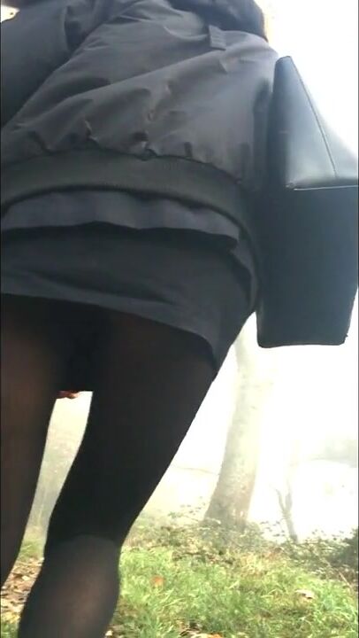 Candid 18 Yo Miniskirt Upskirt