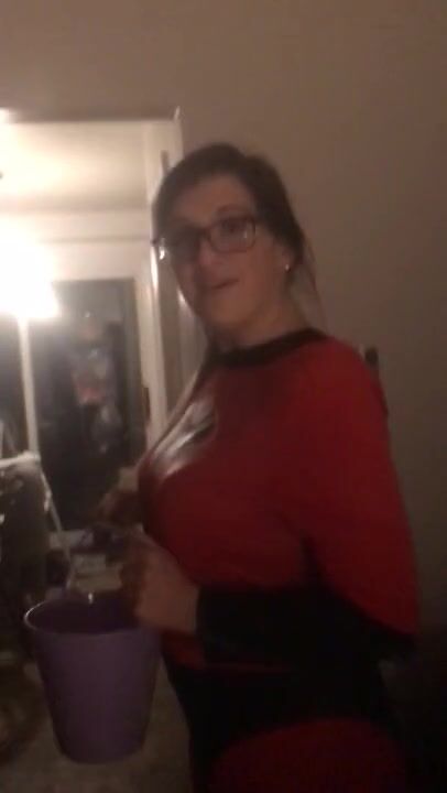 Halloween Trick or Treater Fucks me Rough PAWG Real Private Amateur