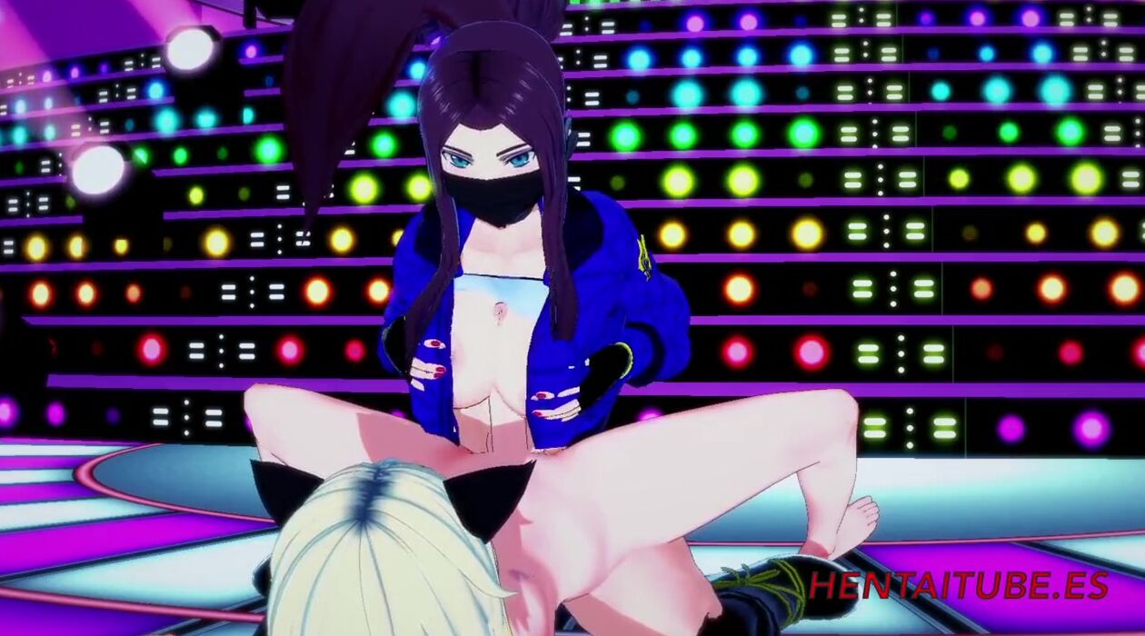 KDA League of Legend Animated 3D Akali sex on stage