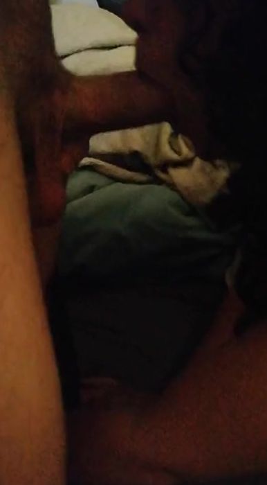 Stretched my cum all over hear Face! Goddess fiance blows