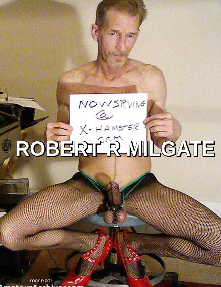 BOB MILGATE TOTALLY EXPOSED WEARING BLACK FISHNET PANTYHOSE AND HIGH HEELS