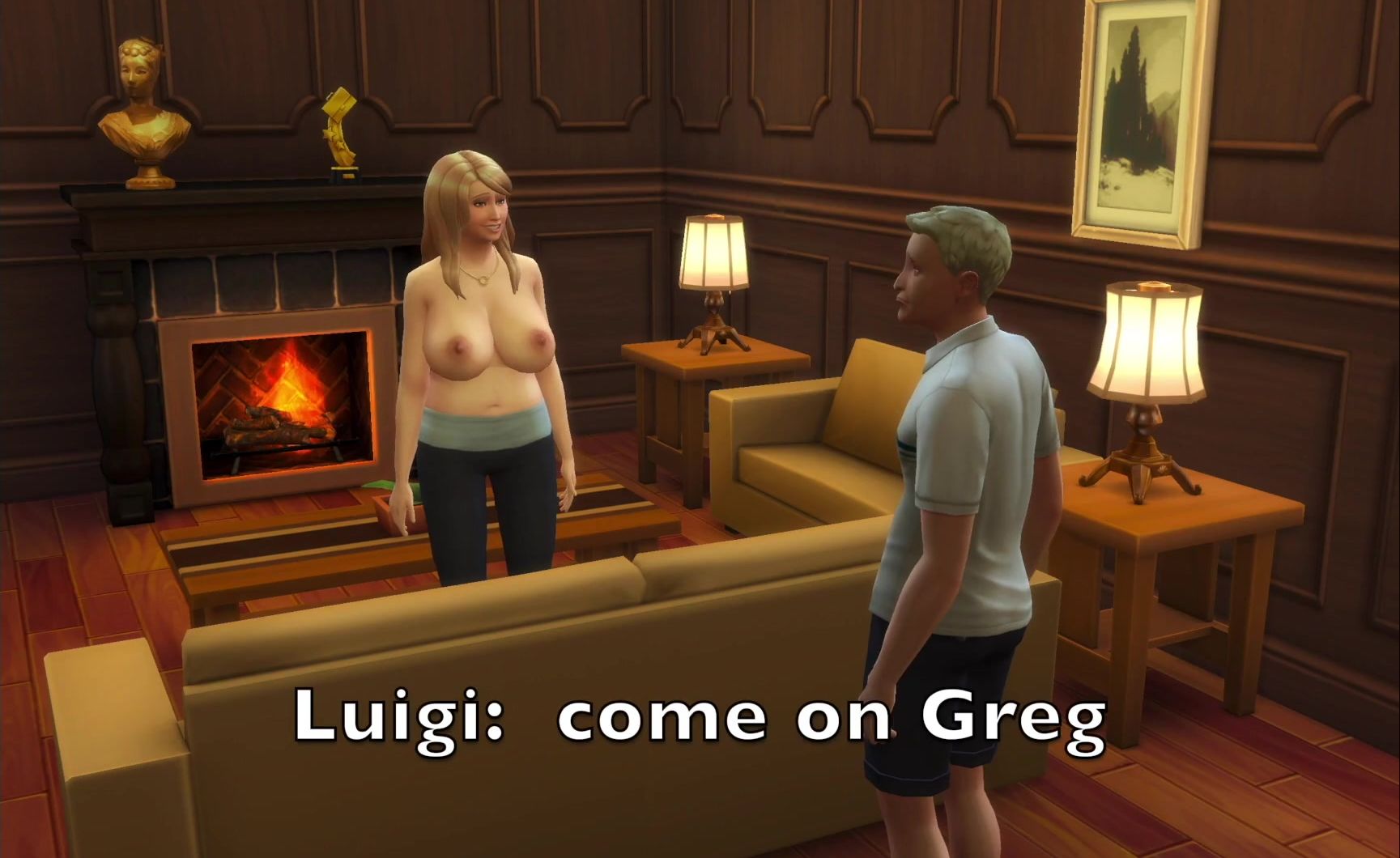 Sims four: Sex-Starved Insatiable cougar Fucks Hubby's Friend while he's away on