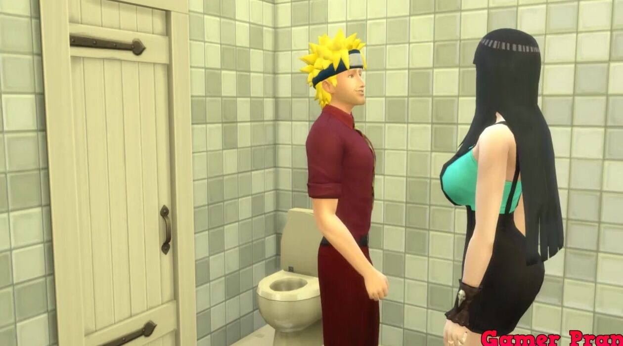 Sakura Porn Cap four Naruto stays locked into the restroom with hinata