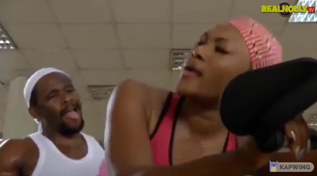 Nollywood actress Mercy Macjoe and Zuby Michael pounded inside gym