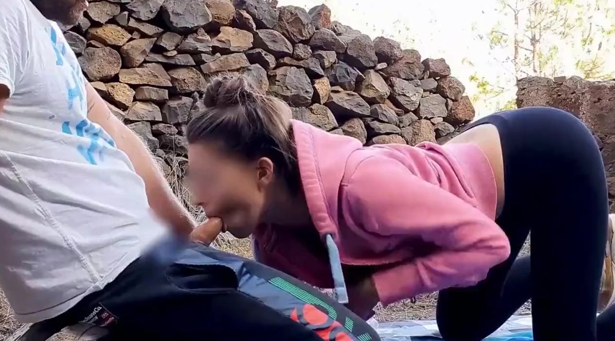 Outdoors Dressed Sex Quickie after Hiking into Tenerife