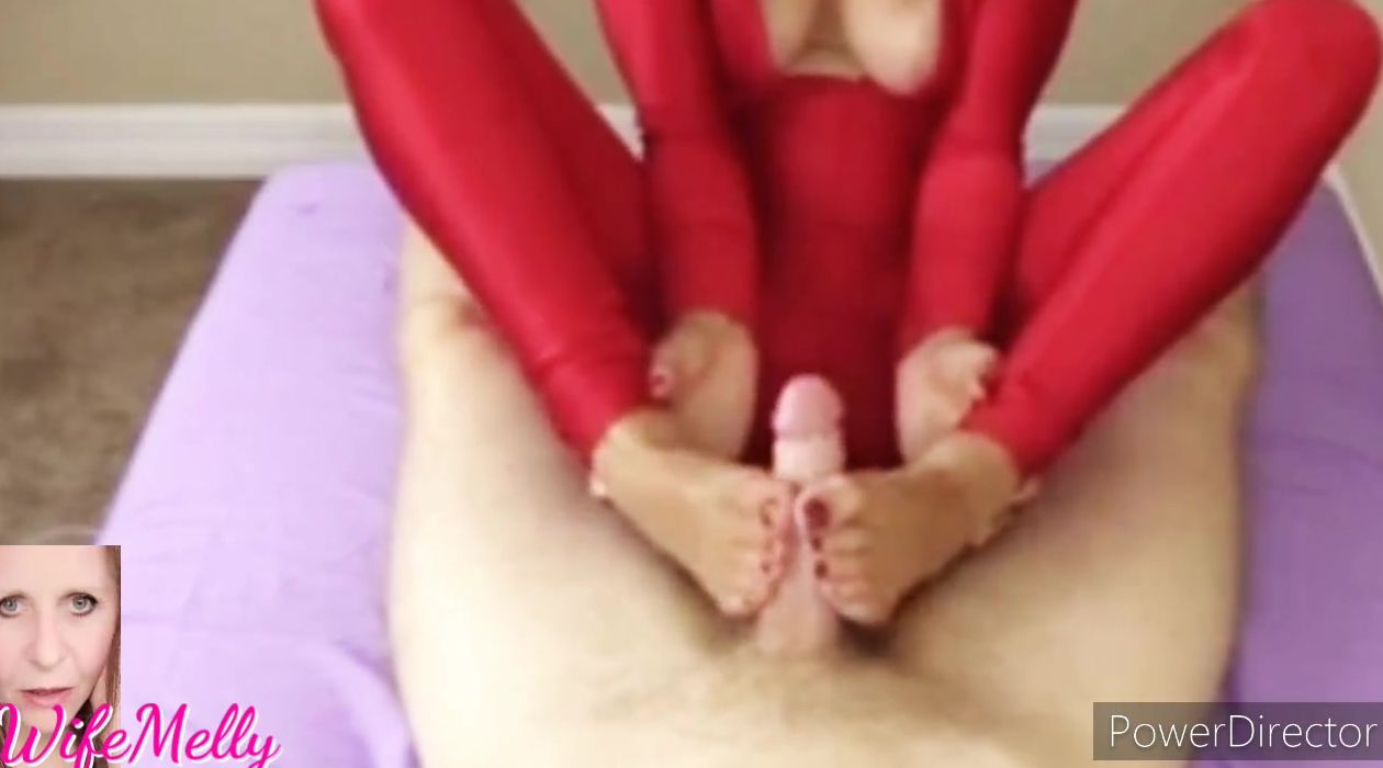 WifeMelly started a new yoga class & offer stranger toejob