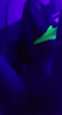 Neon Rave Skank Rides Hey Suction Dildo