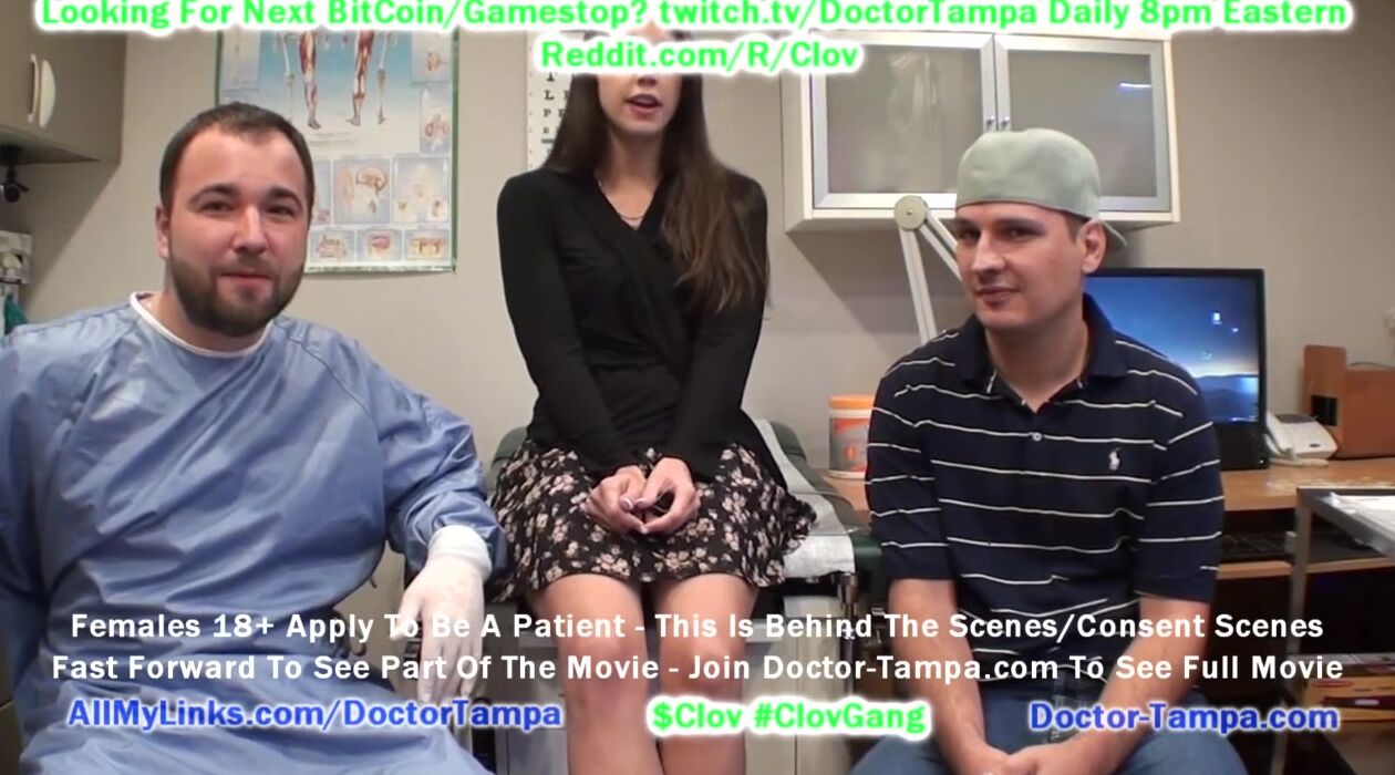 $CLOV become Doctor Tampa, Glove inside as Logan Lace Getting new School Girl Gyno Exam while Bf Watches