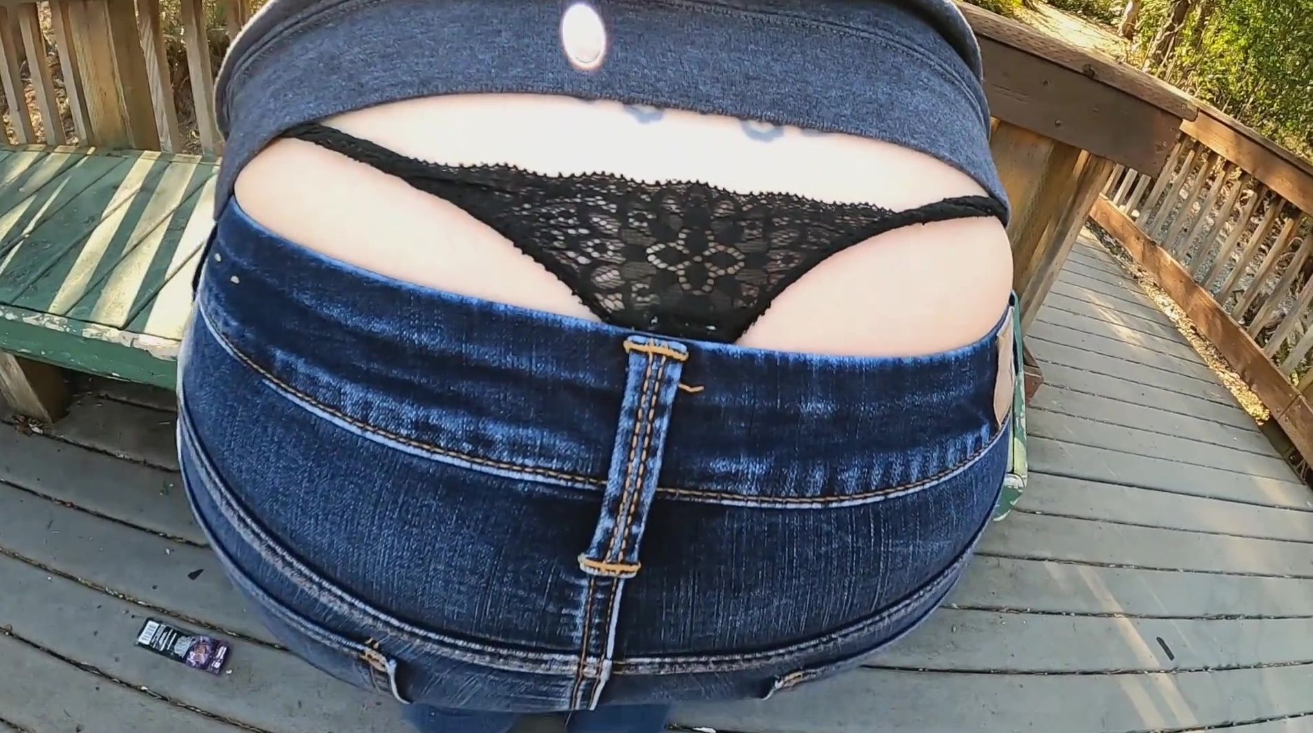 Whale Tail Gigantic Butt milf Outdoors Exhibitionist