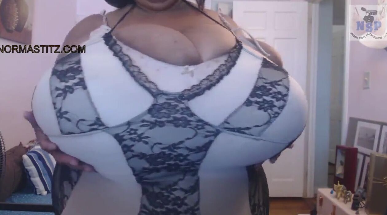 Large Jugs African Woman on Web Cam