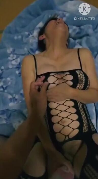 fishnet bodysuit ex-wife fucking two