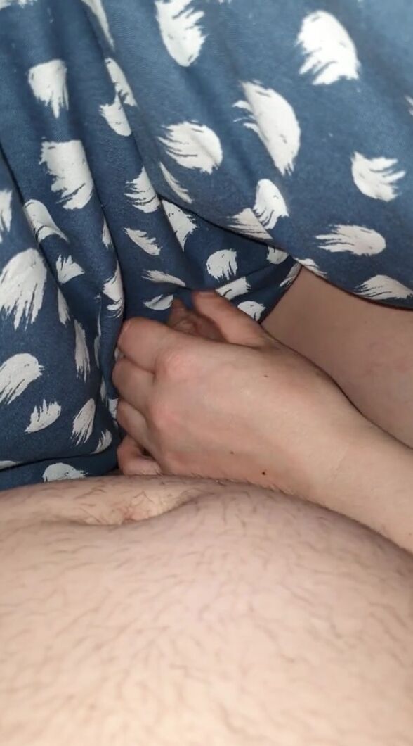 Step Milf with Bae Nails make Step Son Cum on her Hands