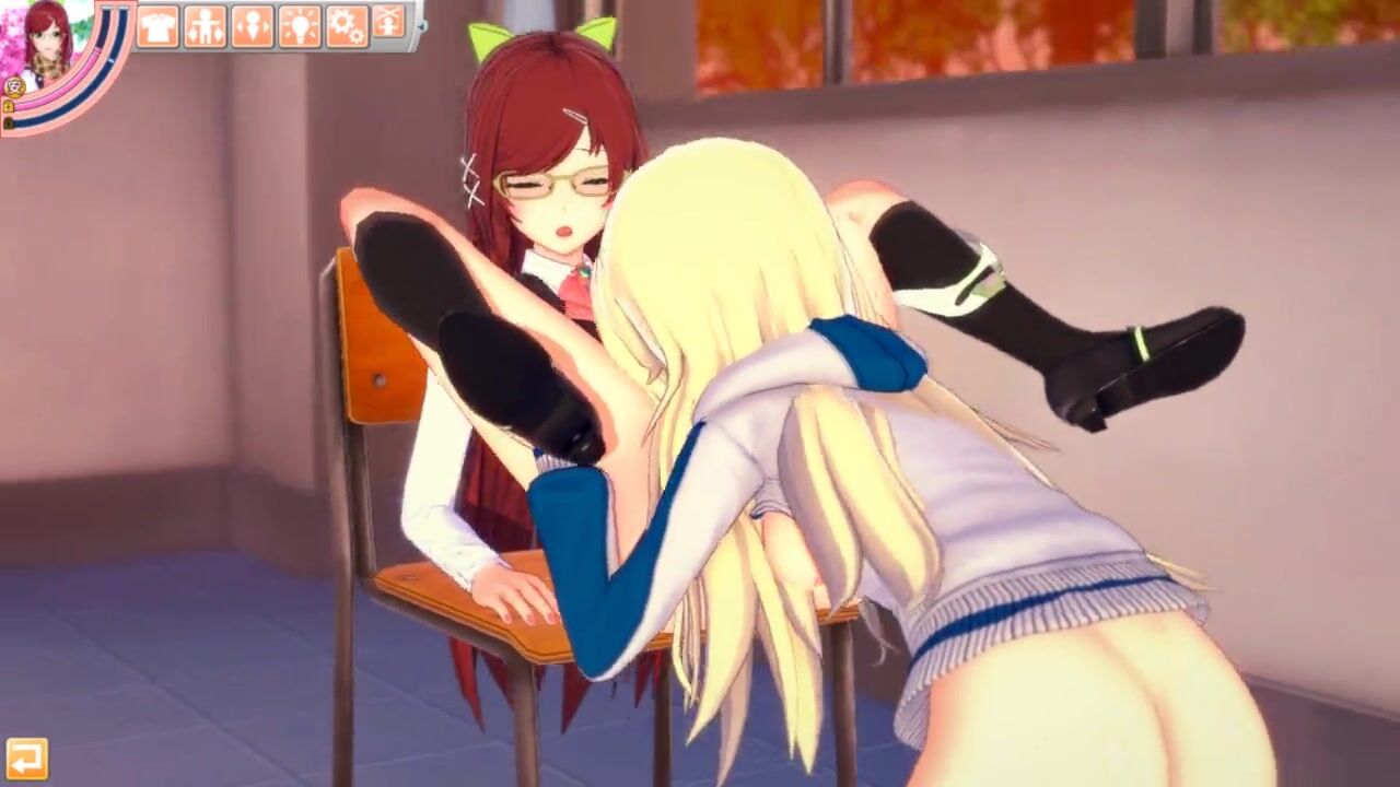 3D ANIME YURI Schoolgirls Banged after School