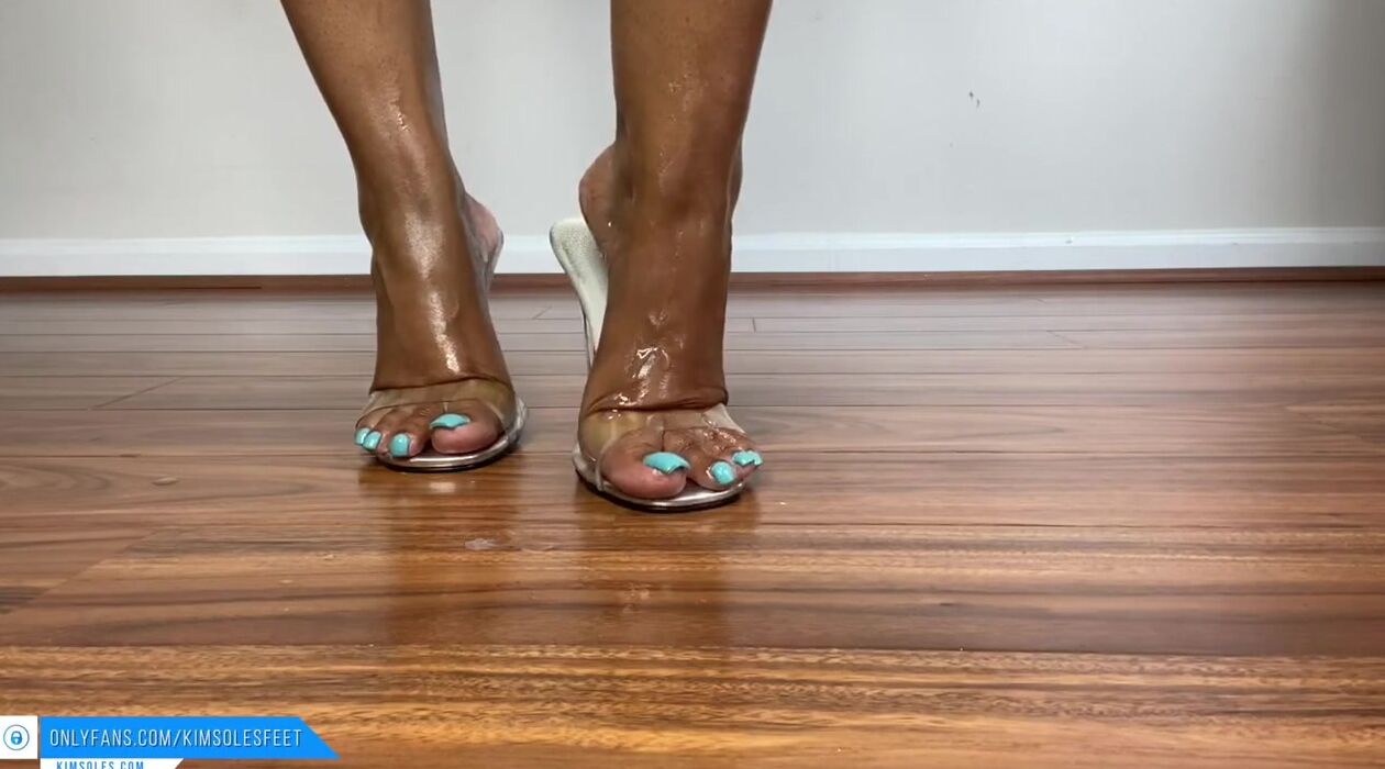 Monstrous Jizzed on Heels and Foot Walking around with Cum on Heels