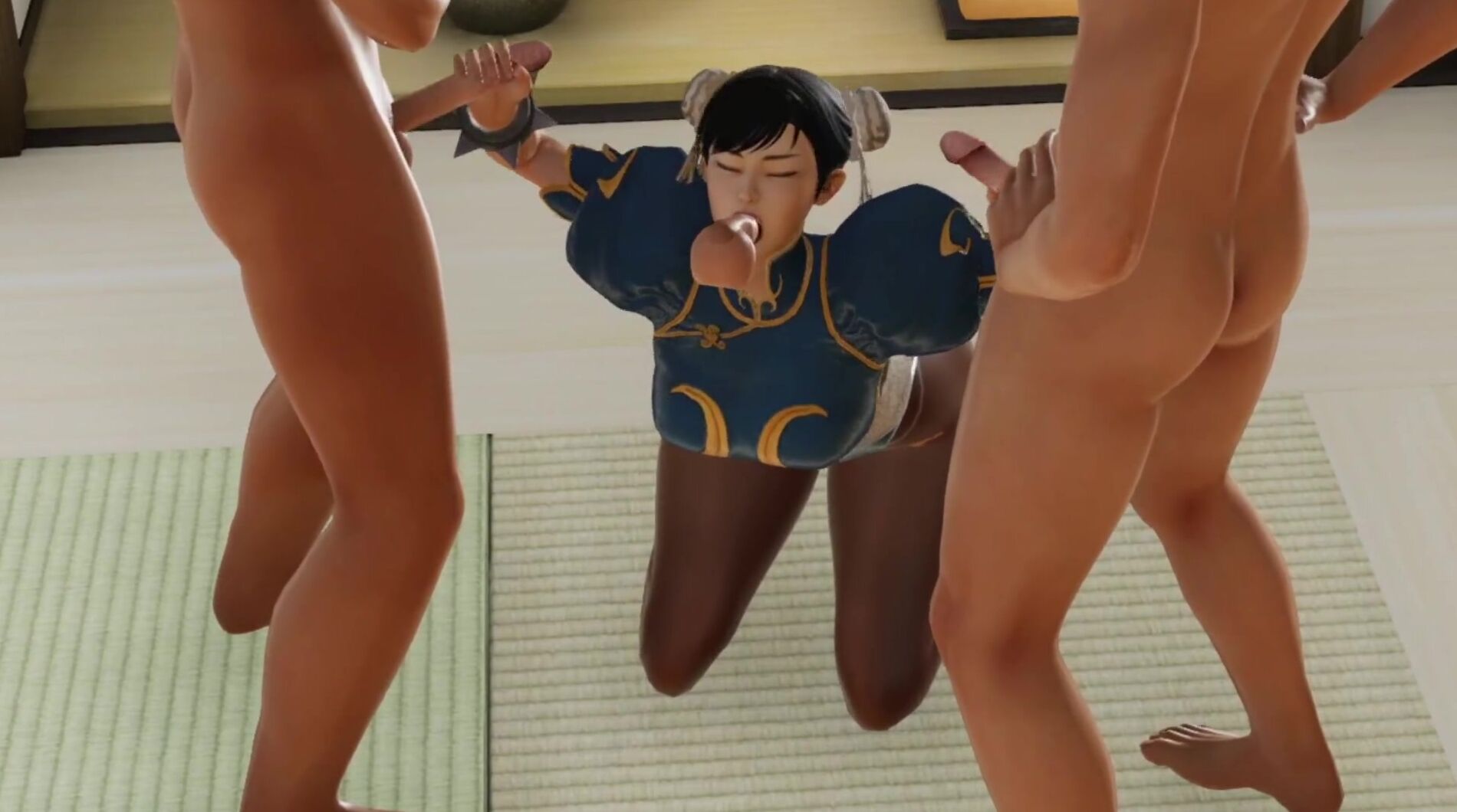 Chunli into the Locker Room Team Seen