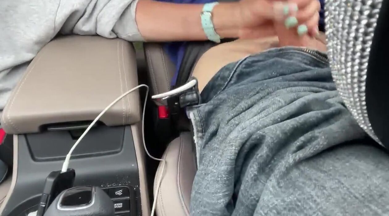 Jerking Daddy’s Penis inside the Vehicle