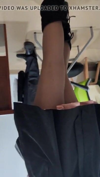 Upskirt hoe inside hospital