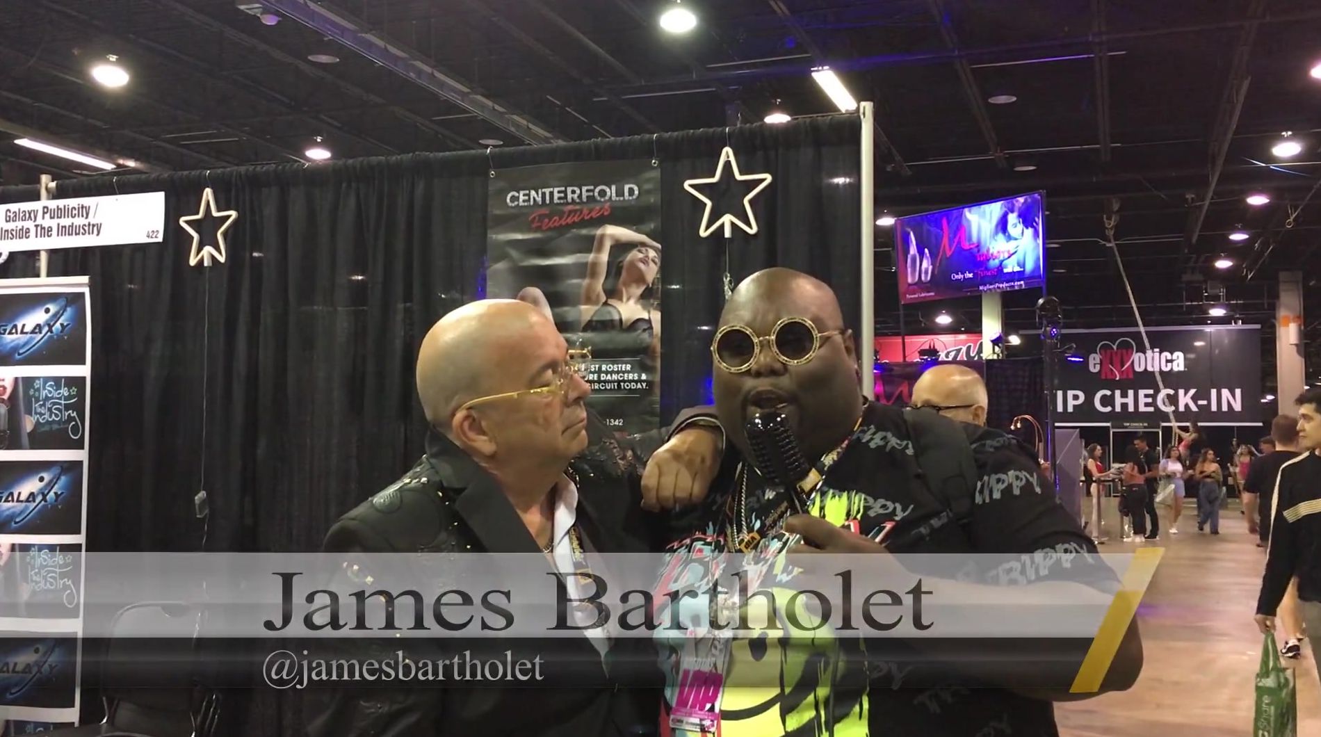 James Bartholet with Huge will Exxxotica Chicago IL