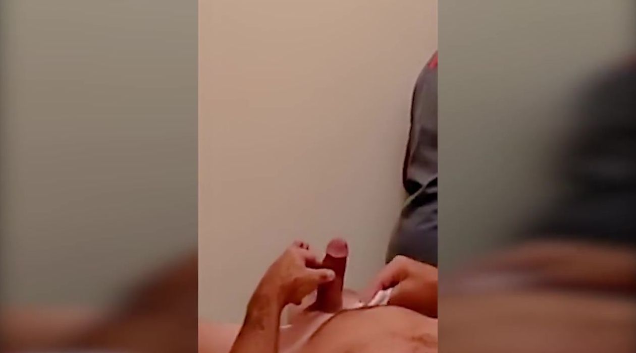 Customer Lose Control Of Himself During A Brazilian Wax