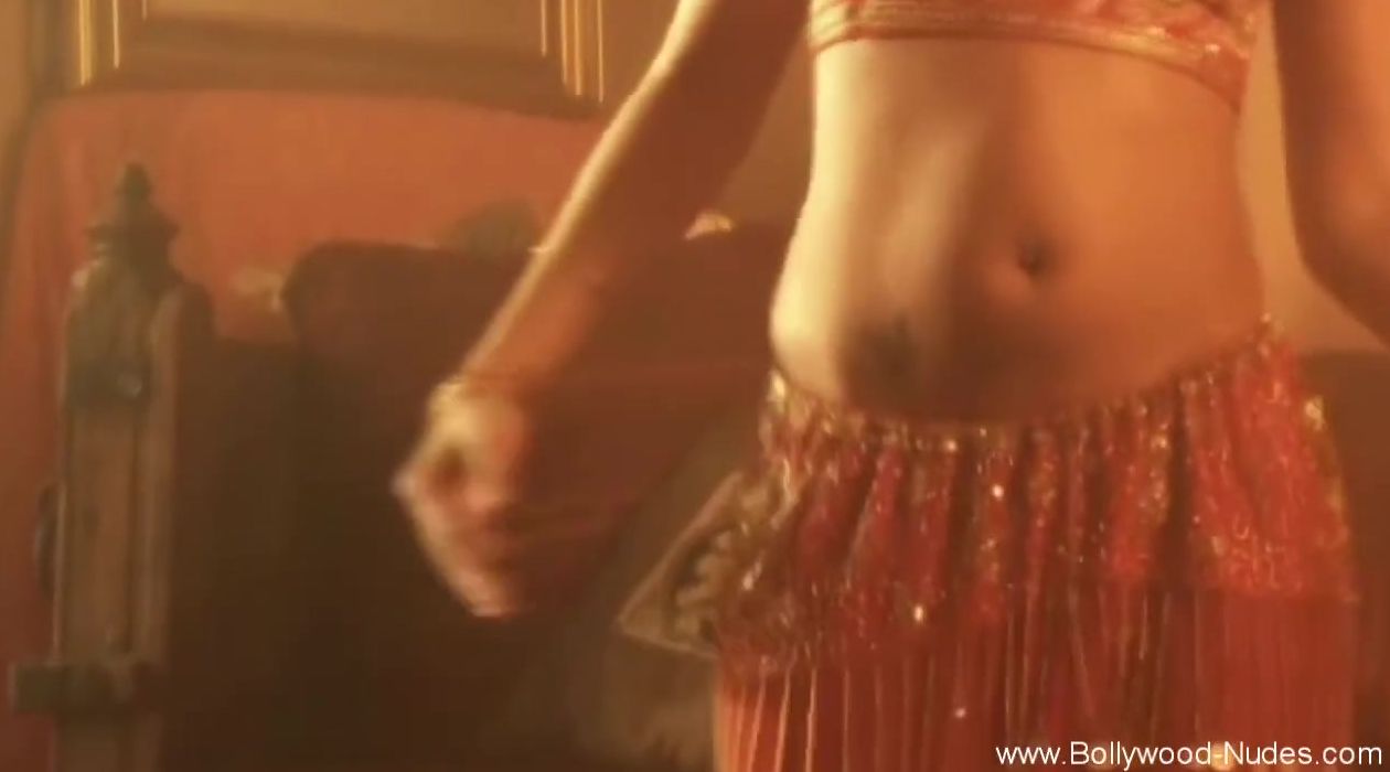 Beauty Dark Haired tries her Hand at Belly Dancing Gently