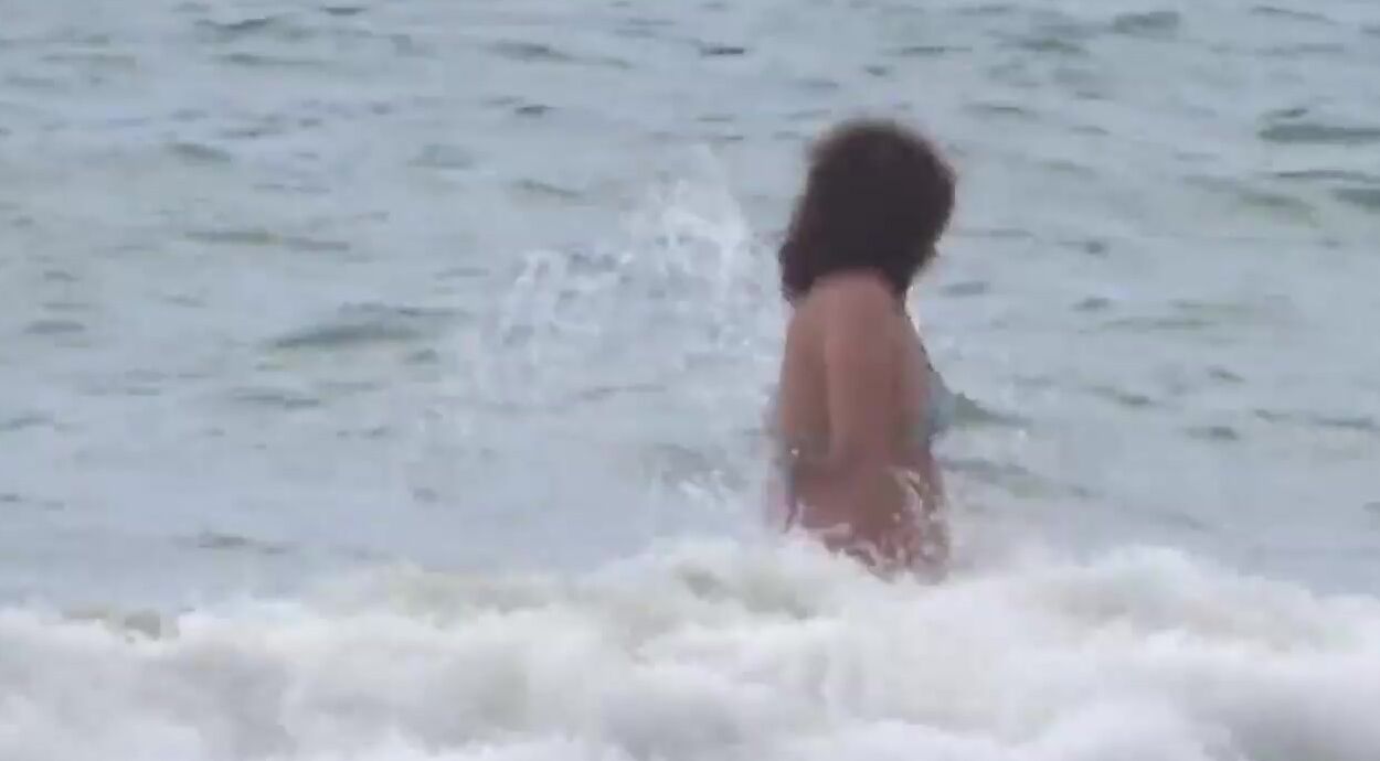 Part 1 - My ex-wife enjoying on the beach, masturbation,