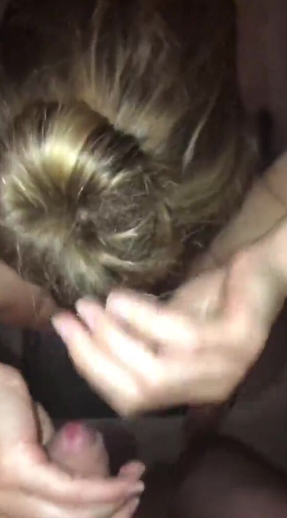 HAIRJOB: point of view Cumming on her Long Silky Hair while done up into a Donut Hair Bun to gotten Glazed with