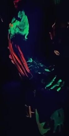 Blacklight Fun with a Slutty mom