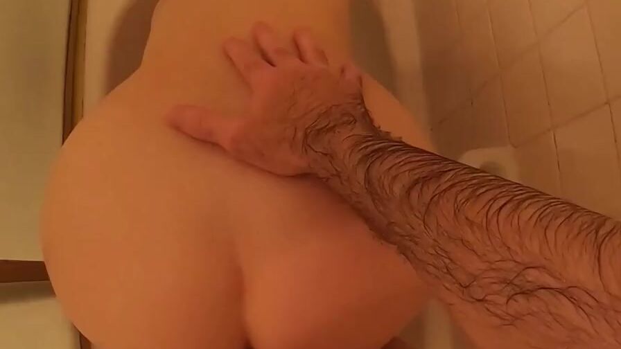 Your stepmom invites you in her shower for sex pov