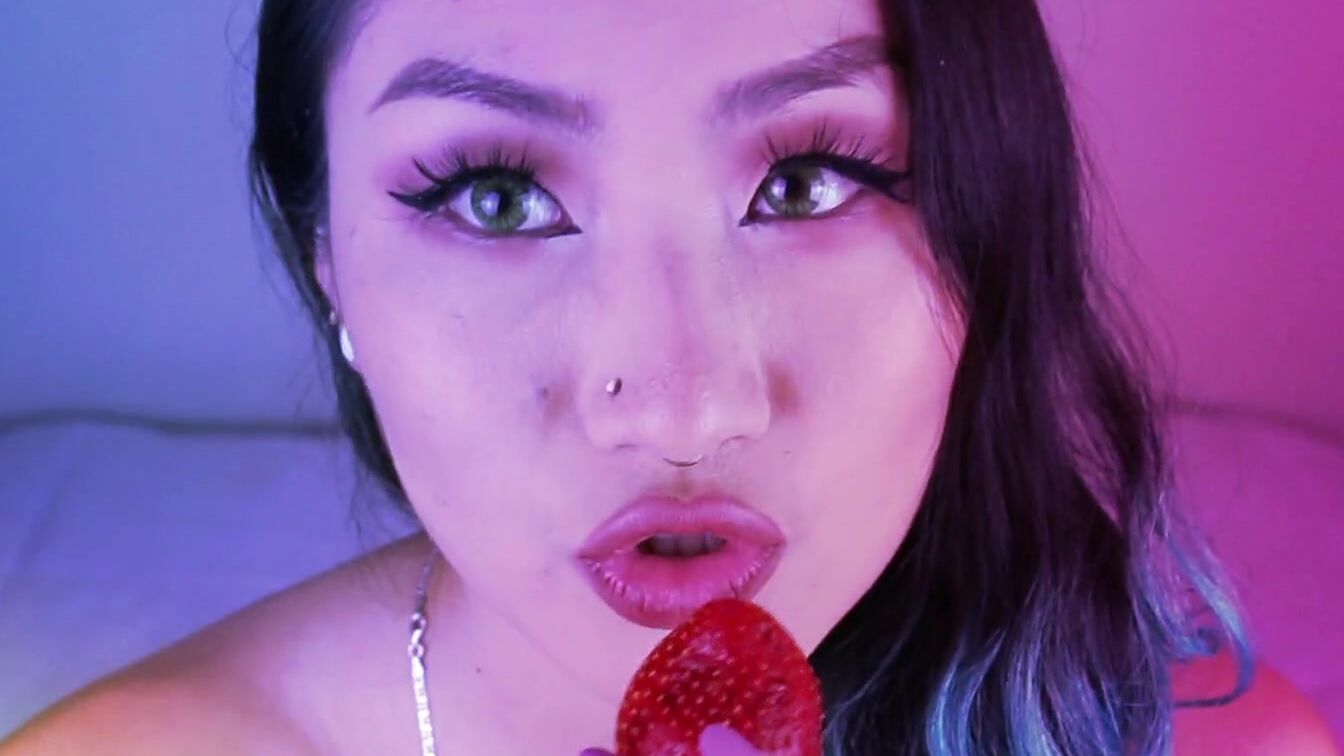 Alicia Hebi -- Eat Strawberries for Breakfast ASMR (Not Porn)