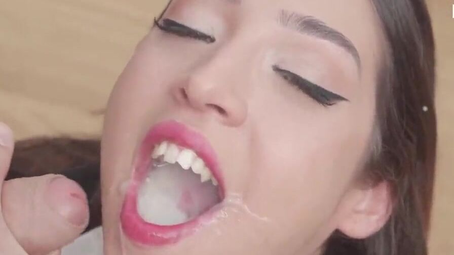 PremiumBukkake - Melania Dark swallows 60 gigantic mouthful cumshots