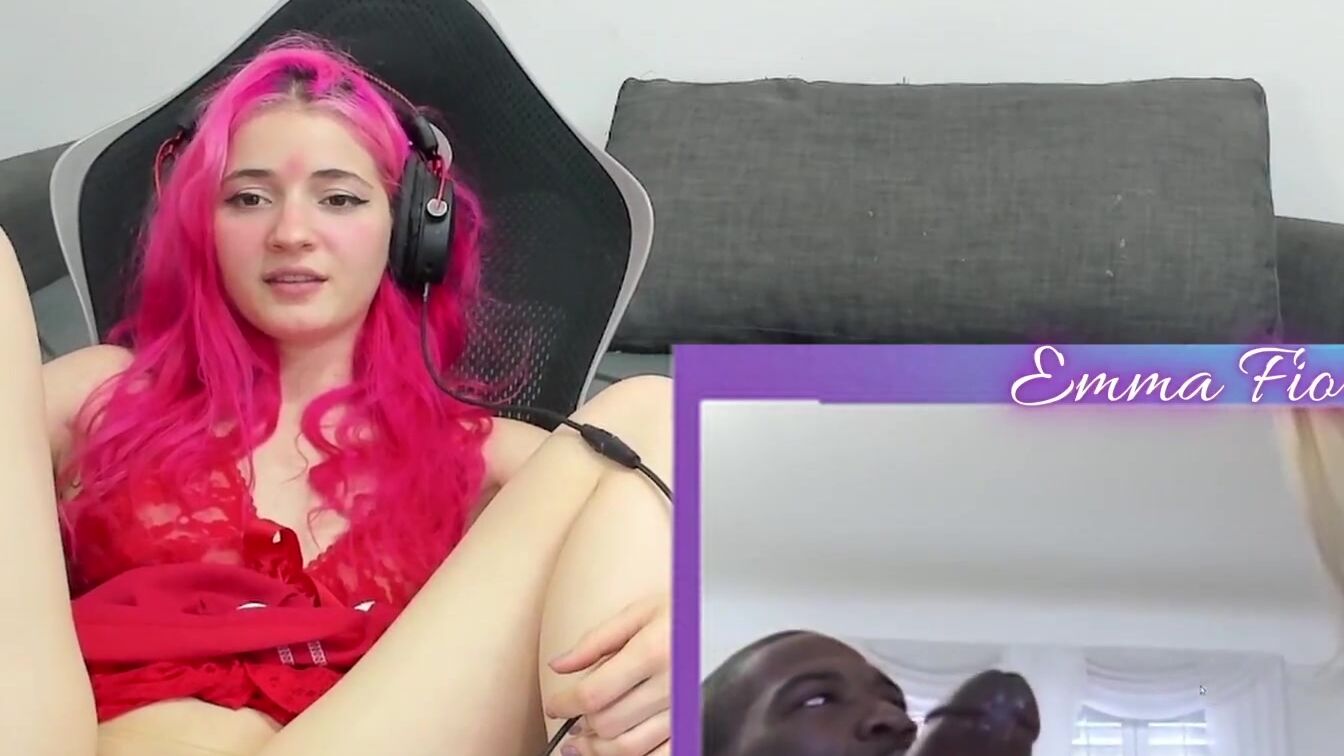 TikTok Thot React to Interracial Porn - Emma Fiore