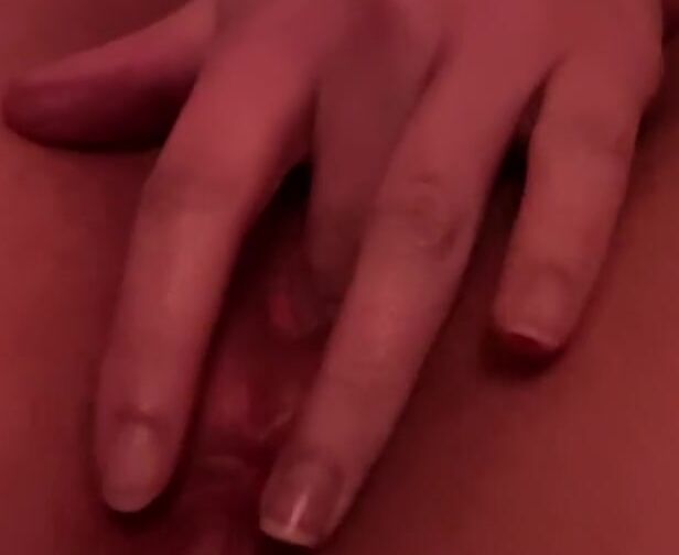 Gf Plays with her Dripping Twat into Halloween Costume