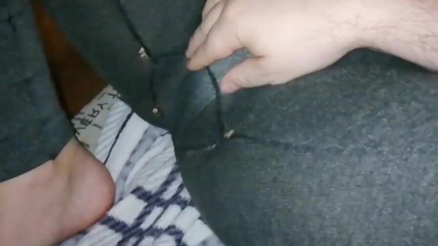 Stepson Licks My Smelly Soles And Jerks Off On My Foot While