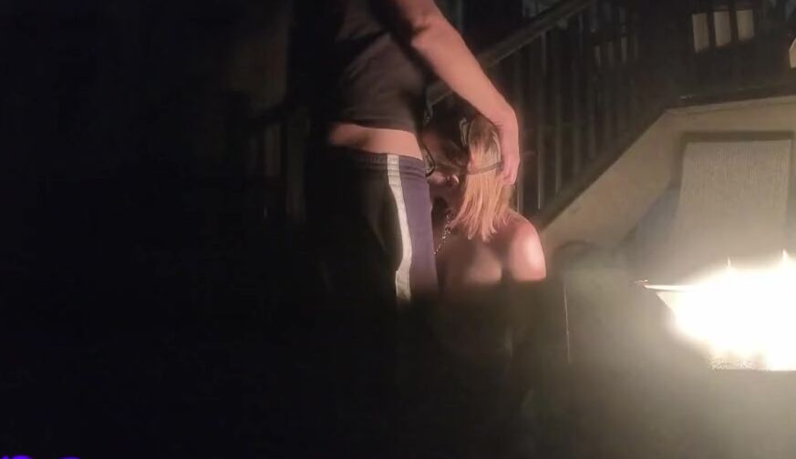 18 Year Old Pet Collared and Leashed Outdoor for Sexual Outdoors Sex