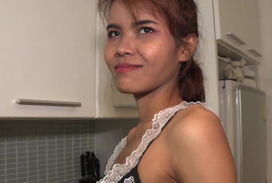 Petite Beauty Thai Maid Screwed Rough, Creampied