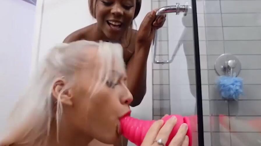 (Indica Monroe) Is Masturbating Into The Shower Catches (Tori Montana) Watching Invites Her Inside - Reality Kings
