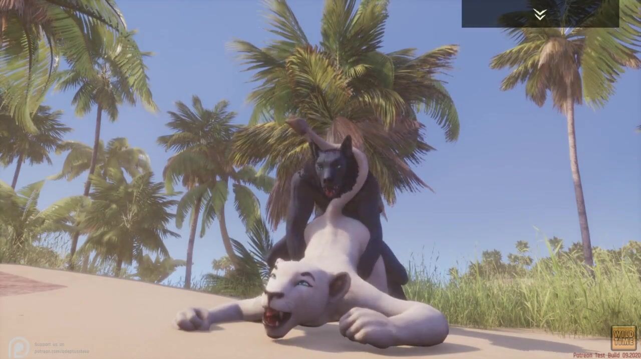 Wild Life / Werewolf Fucks Lioness at Beach