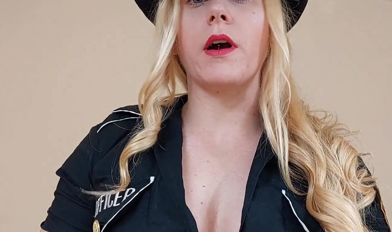 point of view Arrested and strip searched by beauty blonde