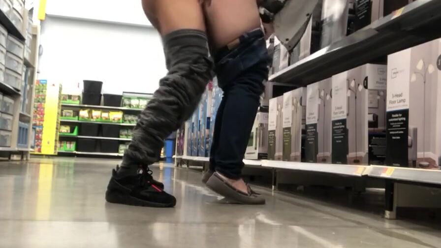 (Almost Caught) Outdoor Fucked at Walmart Supermarket Risky Random Sex Search 365movies