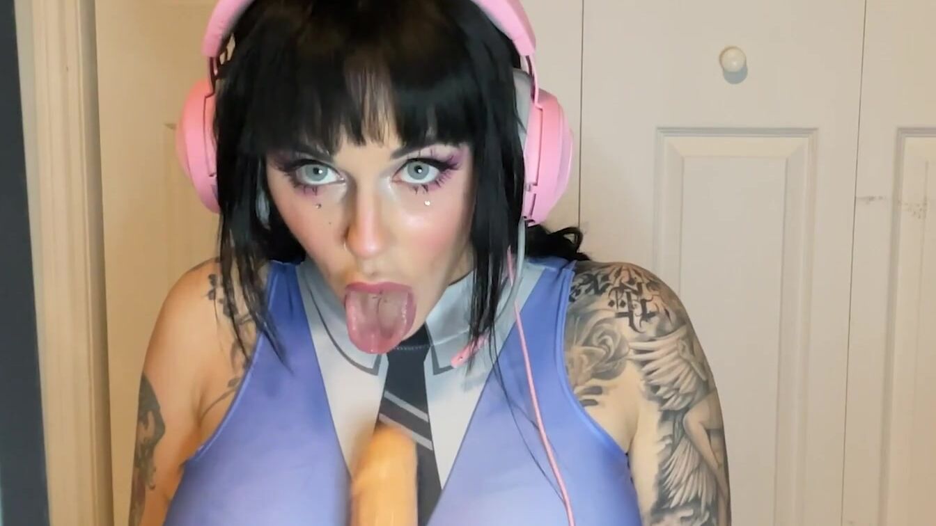 ASMR JOI Cosplay with a Sex Machine Nailed Titted and Fellatio