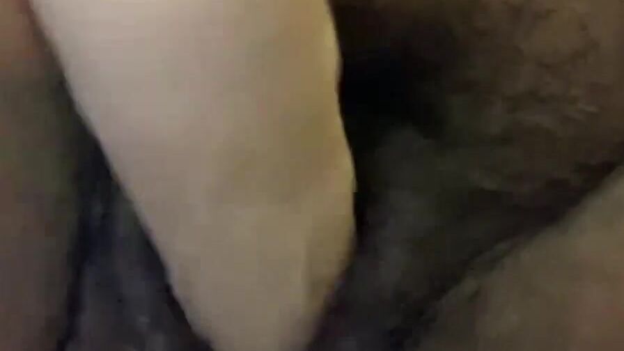 Solo BBW cougar with bushy cunt