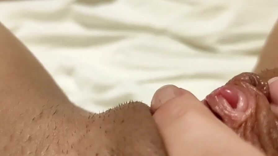 Having Fun with a freaky clit before bed