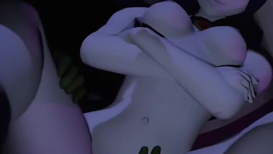 【MMD R-19 yo SEX DANCE】NAUGHTY WHITE SWEET HUGE BUTT BAE COCK激しいセックス[MMD R-18]