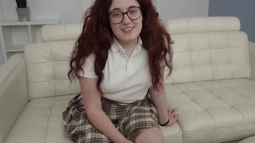 The slutty 18 red haired is back inside our studios to receive the irresistible fucked she needs