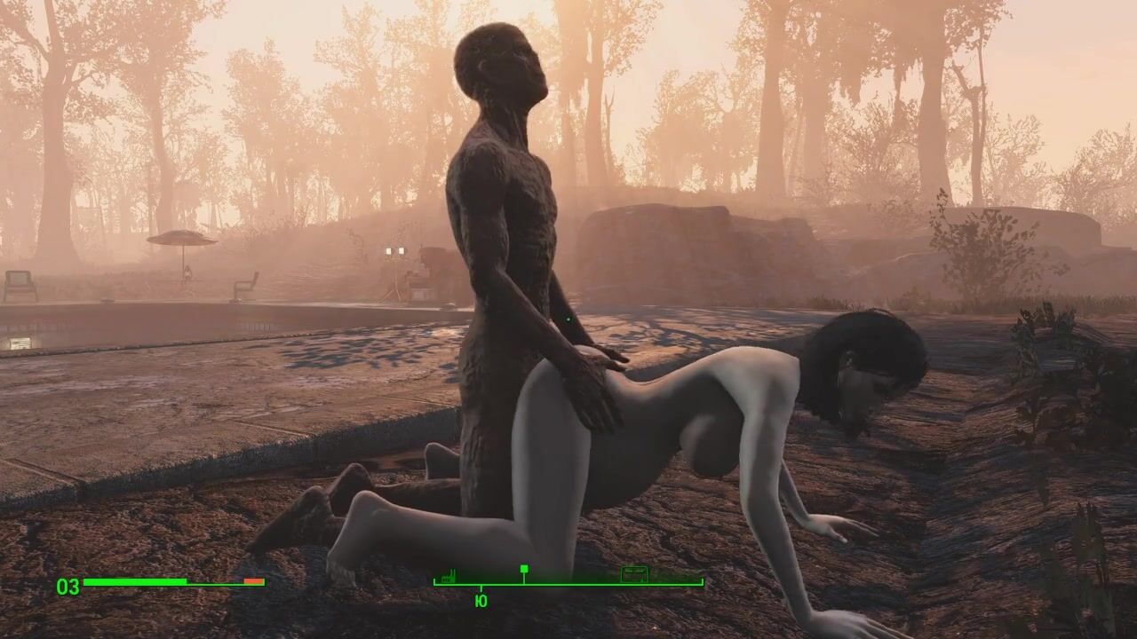 Ghoul get Pregnant. Half-zombie Gently Pounded a Woman from behind | Fallout