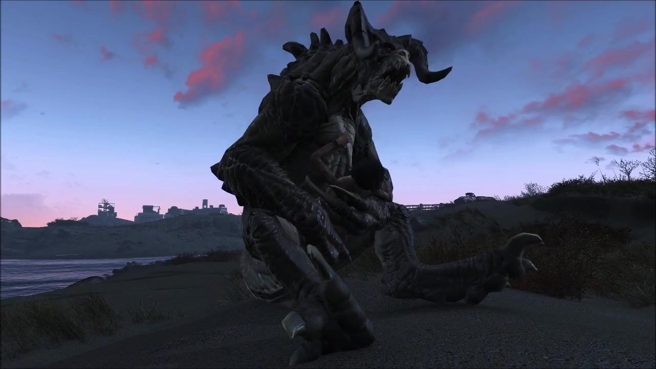 Fallout four Deathclaw Sitting